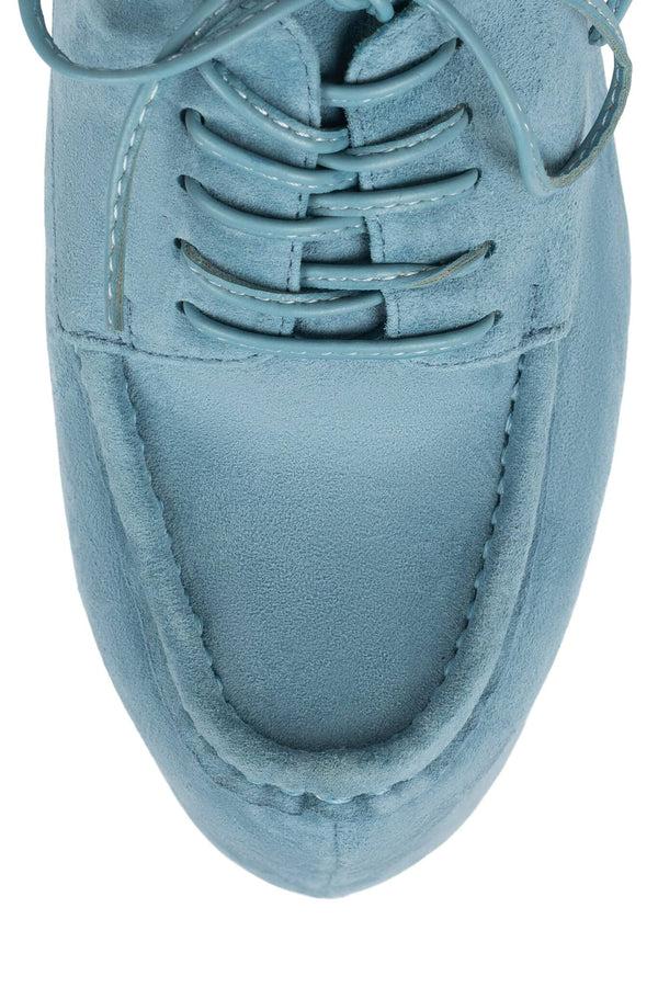 Jeffrey Campbell LAST-4EVER Platform Oxford Blue Suede