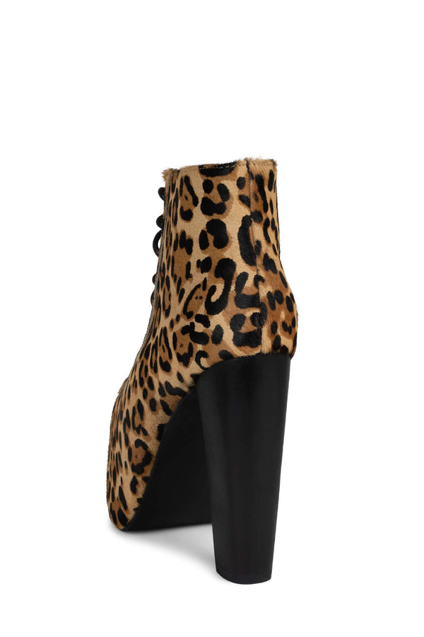 Jeffrey Campbell LITA-FUR Platform Boot Black Tan Cheetah