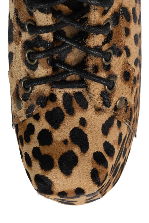 Jeffrey Campbell LITA-FUR Platform Boot Black Tan Cheetah
