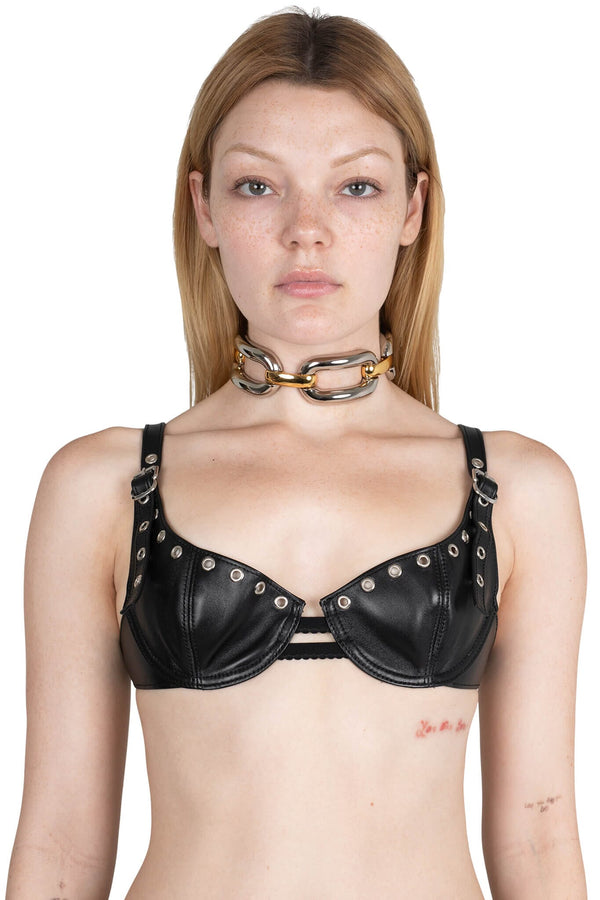 Jeffrey Campbell LOCK-IT CHOKER Choker Gold Silver Combo