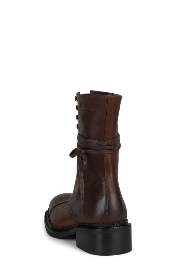 Jeffrey Campbell LONDON-TWN Ankle Boot Brown Distressed