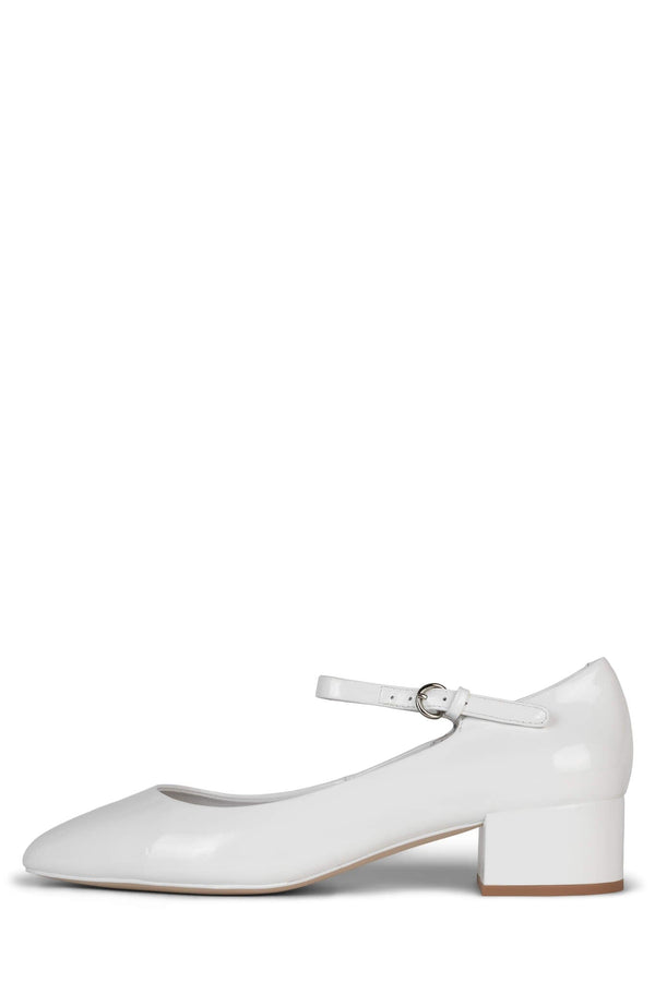 jeffrey campbell MANNERLY Mary-Jane White Crinkle Patent