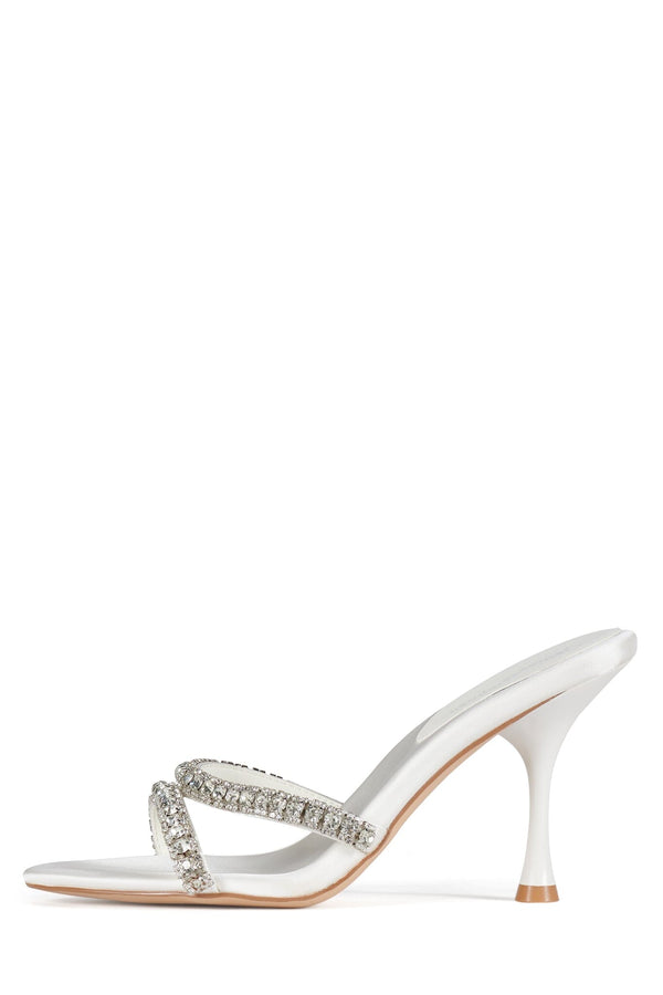 jeffrey campbell MARQUISE Heeled Sandal White Satin