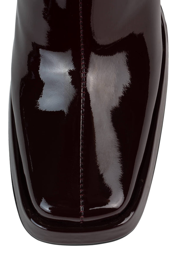 Jeffrey Campbell MAXIMAL-3 Knee-High Boot Wine Patent