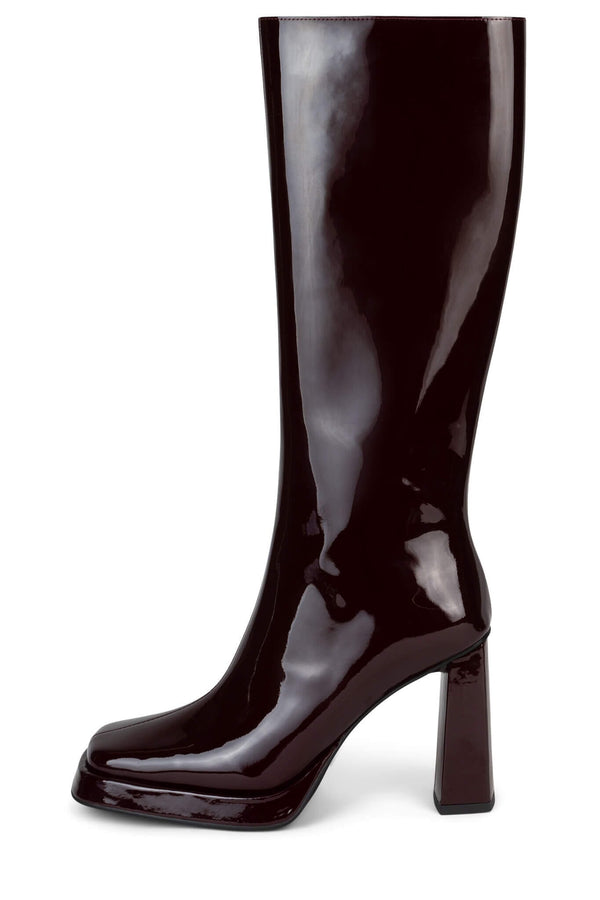 jeffrey campbell MAXIMAL-3 Knee-High Boot Wine Patent