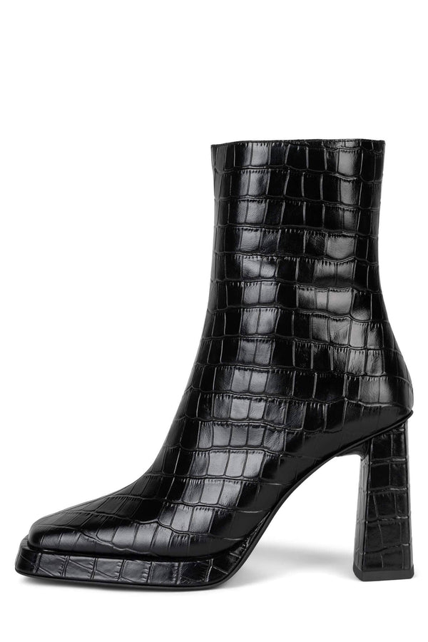 jeffrey campbell MAXIMAL-L3 Heeled Boot Black Croco Patent