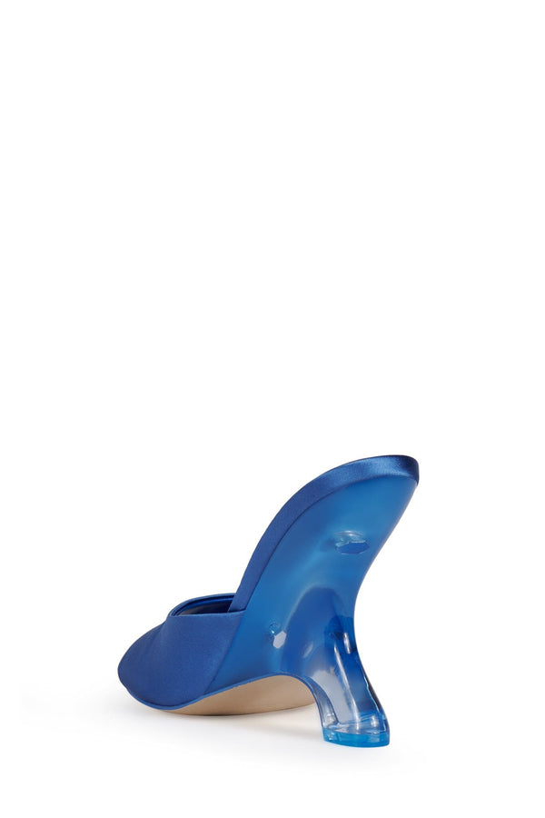 Jeffrey Campbell MEW-2 Wedge Sandal Rose Pink Satin Combo