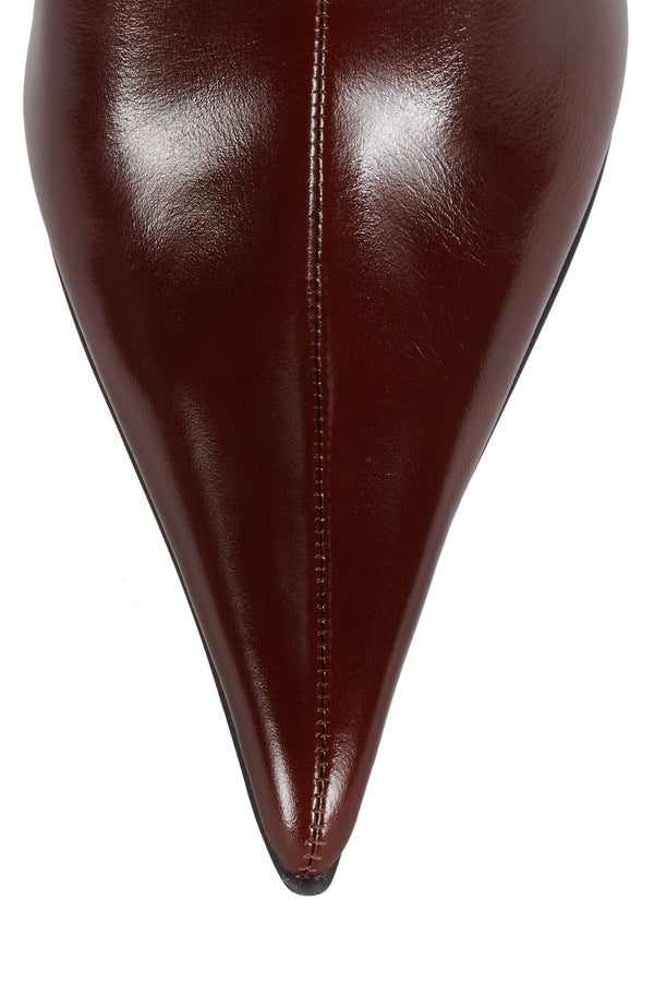 Jeffrey Campbell MIRI-F Mid-Calf Boot Cream Brown Combo