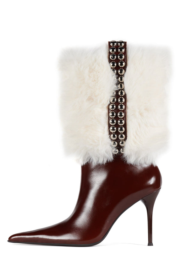 jeffrey campbell MIRI-F Mid-Calf Boot Cream Brown Combo