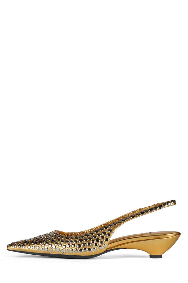 jeffrey campbell MONDAY-SD Slingback Heel Gold Silver