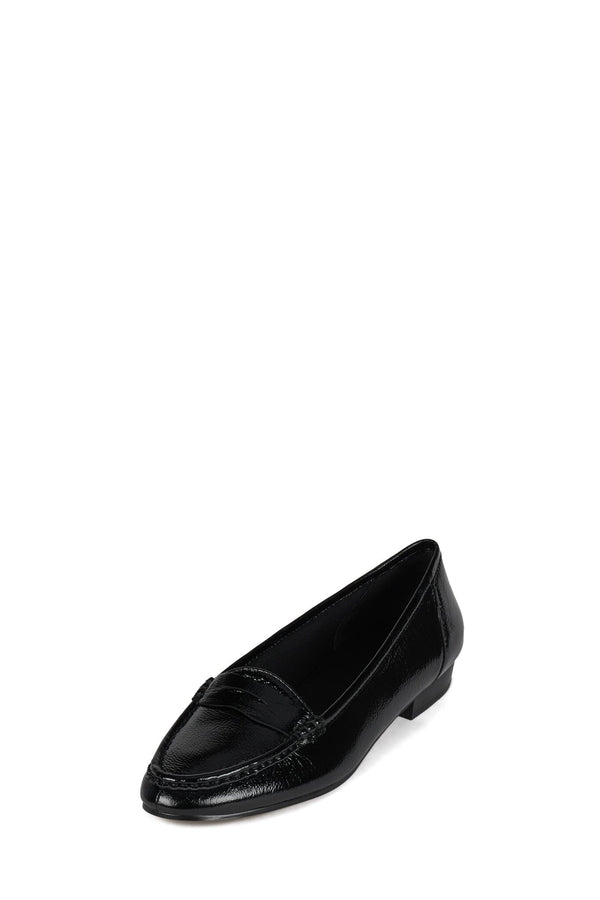 Jeffrey Campbell OLD-SOUL Loafer Black Crinkle Patent