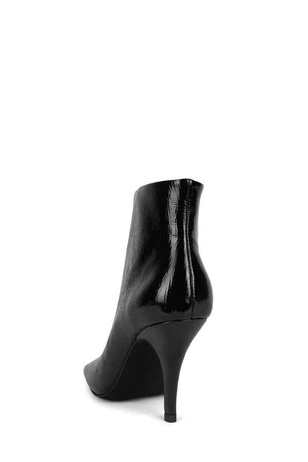 Jeffrey Campbell PARISIAN Ankle Boot Black Big Crinkle Pat