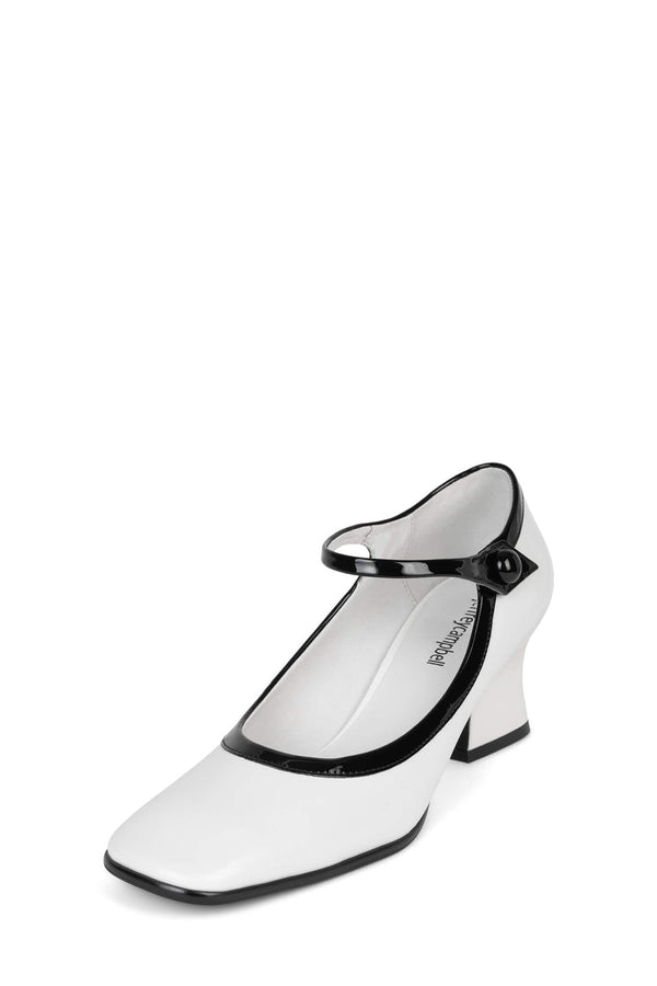 Jeffrey Campbell PETTIGREW Mary-Jane White Box Black Patent