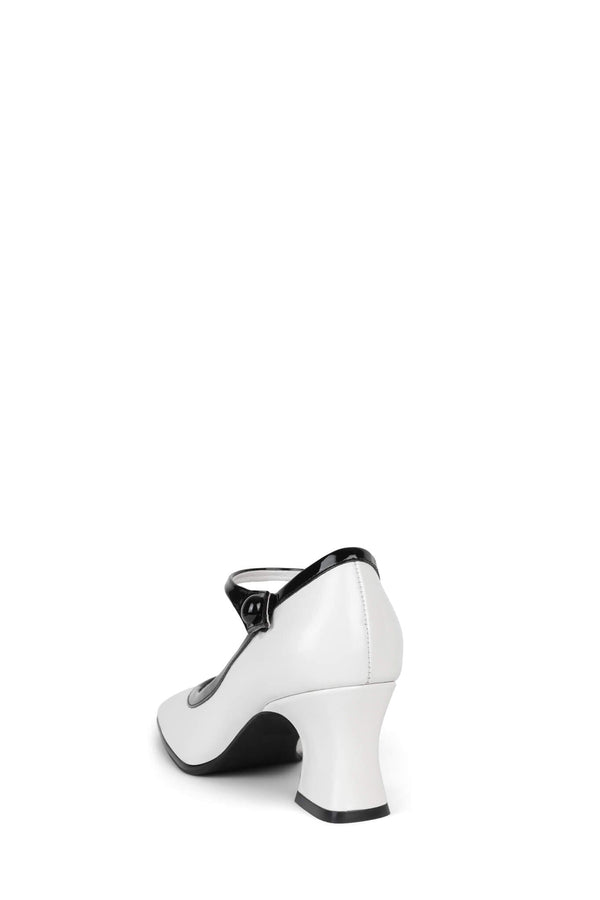 Jeffrey Campbell PETTIGREW Mary-Jane White Box Black Patent
