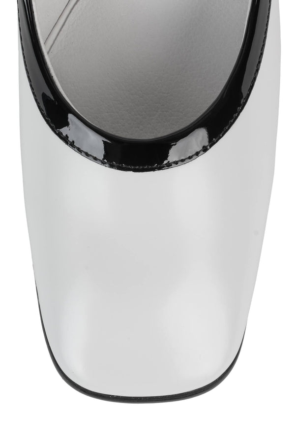 Jeffrey Campbell PETTIGREW Mary-Jane White Box Black Patent