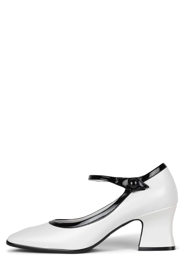 jeffrey campbell PETTIGREW Mary-Jane White Box Black Patent