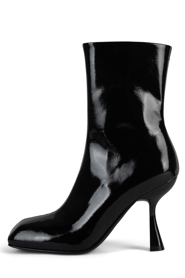 jeffrey campbell PLEASED-M Heeled Boot Black Patent Stretch