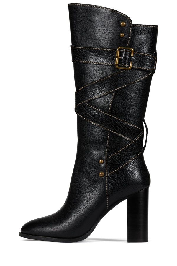 jeffrey campbell PORCINI Knee-High Boot Black Bronze