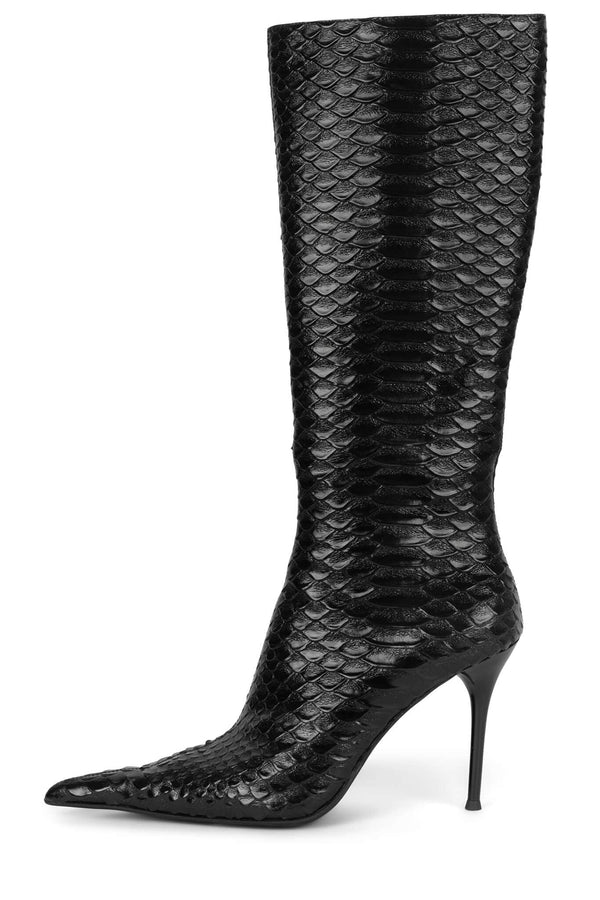 jeffrey campbell PROPOSAL Knee-High Boot Black Snake