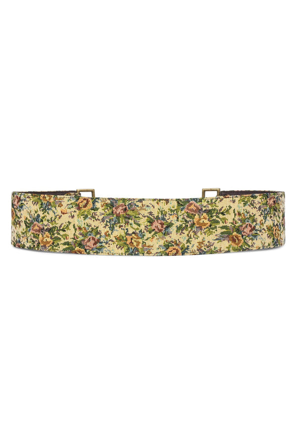 Jeffrey Campbell REIN-IN BELT Belt Beige Floral Tapestry