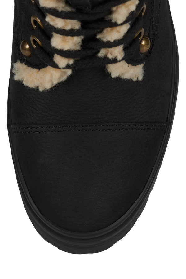 Jeffrey Campbell SCAVENG-SH Heeled Boot Black Pebble Beige