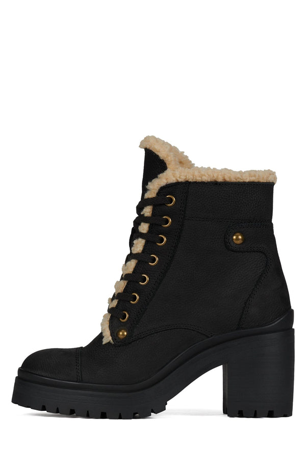 jeffrey campbell SCAVENG-SH Heeled Boot Black Pebble Beige