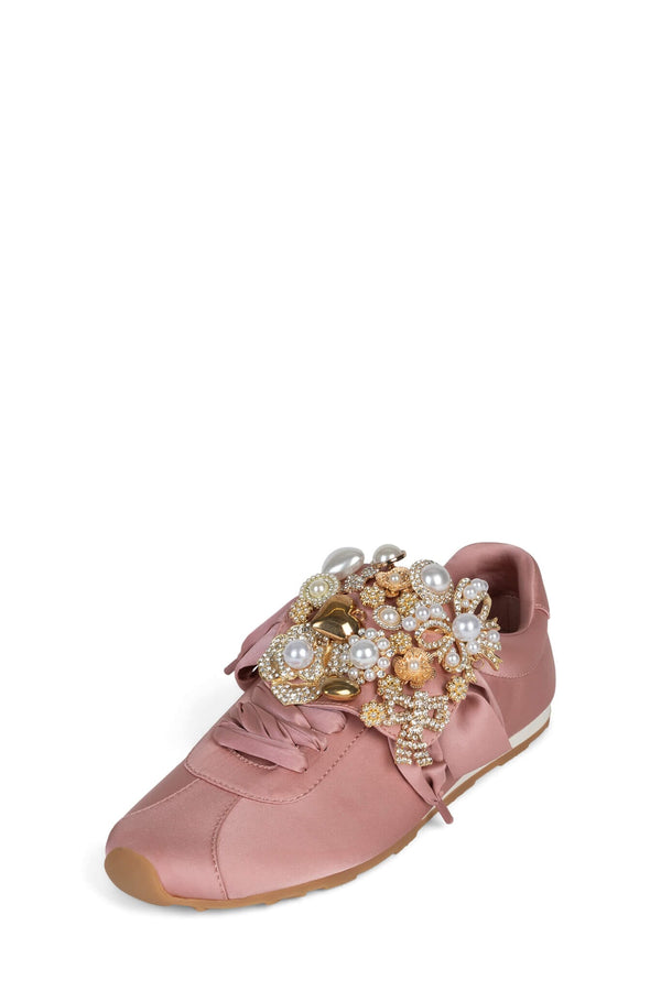 Jeffrey Campbell SHELTER-J2 Sneaker Pink Satin Combo
