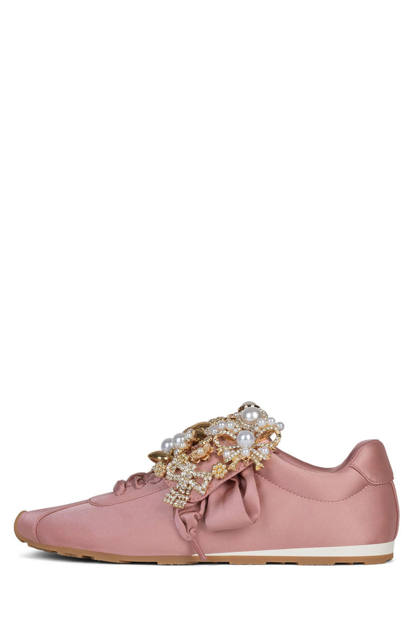 jeffrey campbell SHELTER-J2 Sneaker Pink Satin Combo