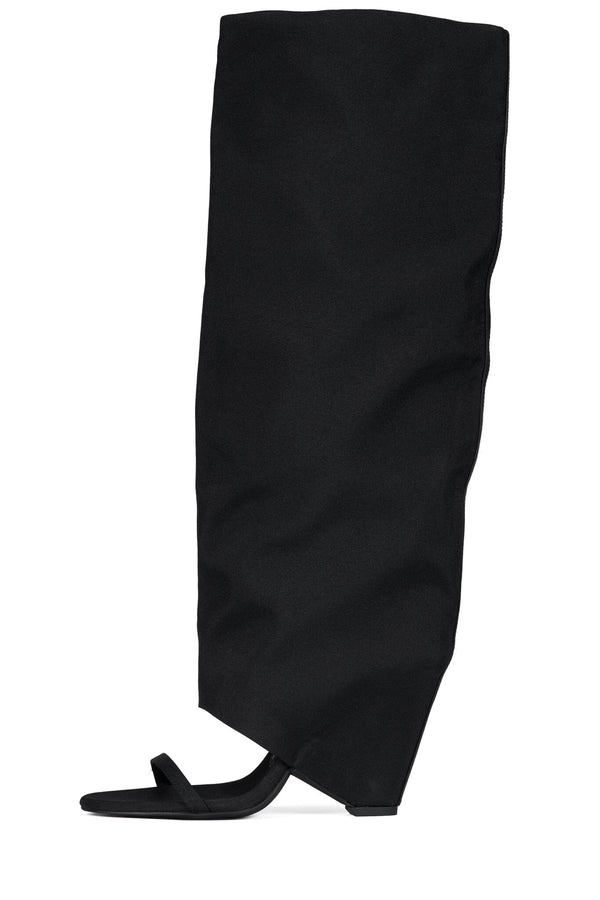 jeffrey campbell SHROUD Knee-High Boot Black Fabric Combo