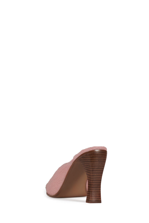 Jeffrey Campbell SLEUTH-F Heeled Mule Pink Long Hair