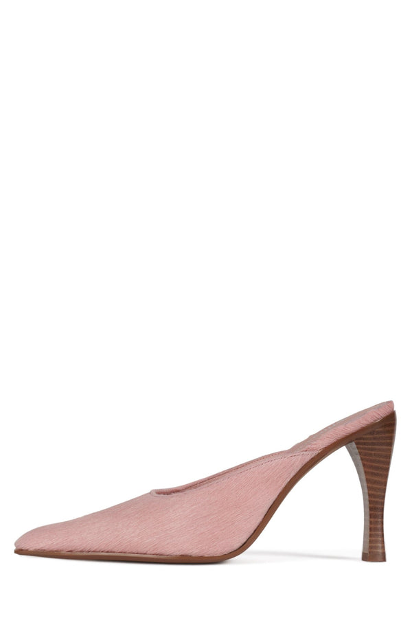 jeffrey campbell SLEUTH-F Heeled Mule Pink Long Hair