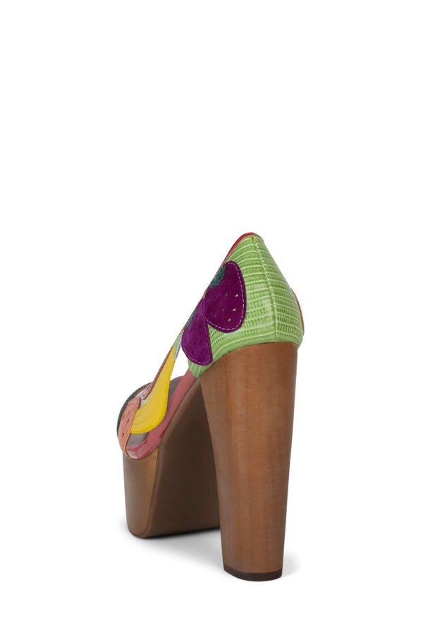 Jeffrey Campbell SMOOTHIE Platform Pump Bright Multi