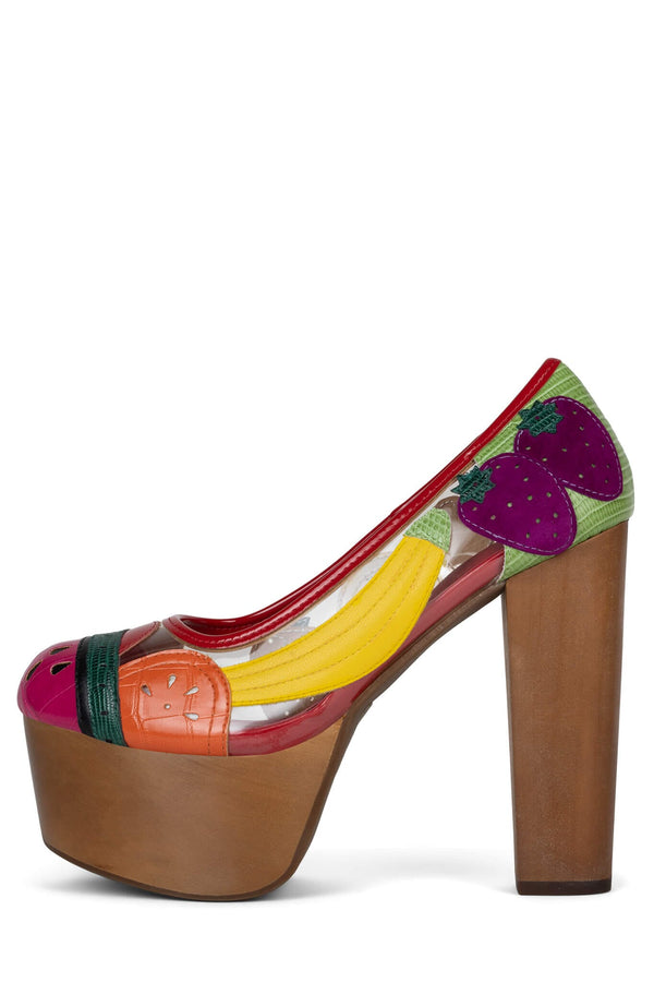 jeffrey campbell SMOOTHIE Platform Pump Bright Multi