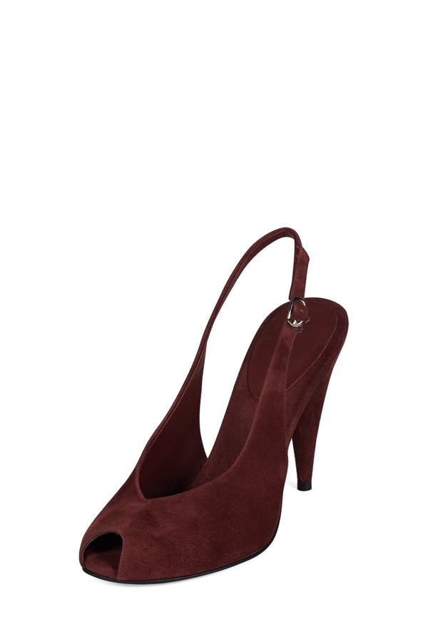 Jeffrey Campbell SNOAH Slingback Heel Dusty Berry Suede