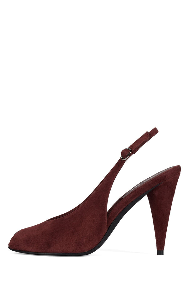 jeffrey campbell SNOAH Slingback Heel Dusty Berry Suede