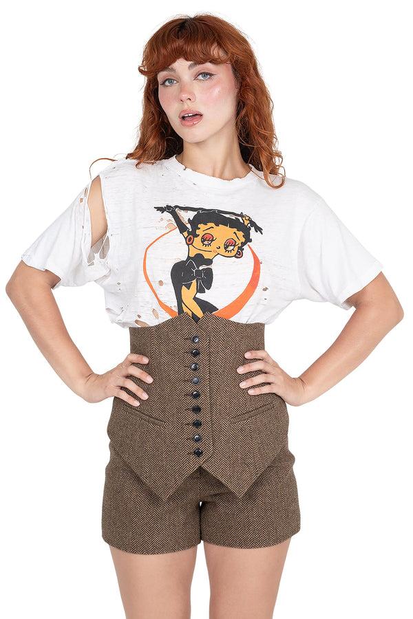 jeffrey campbell SPEAK-EASY SET Set Brown Multi Tweed