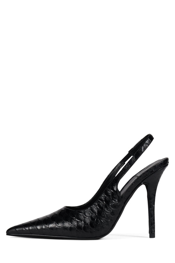 jeffrey campbell SURPASS Slingback Heel Black Snake