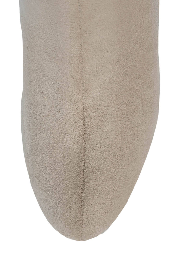 Jeffrey Campbell SWEETUMS Knee-High Boot Beige Suede