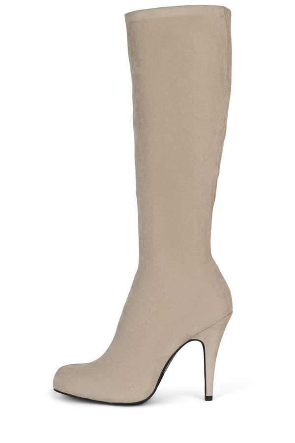 jeffrey campbell SWEETUMS Knee-High Boot Beige Suede