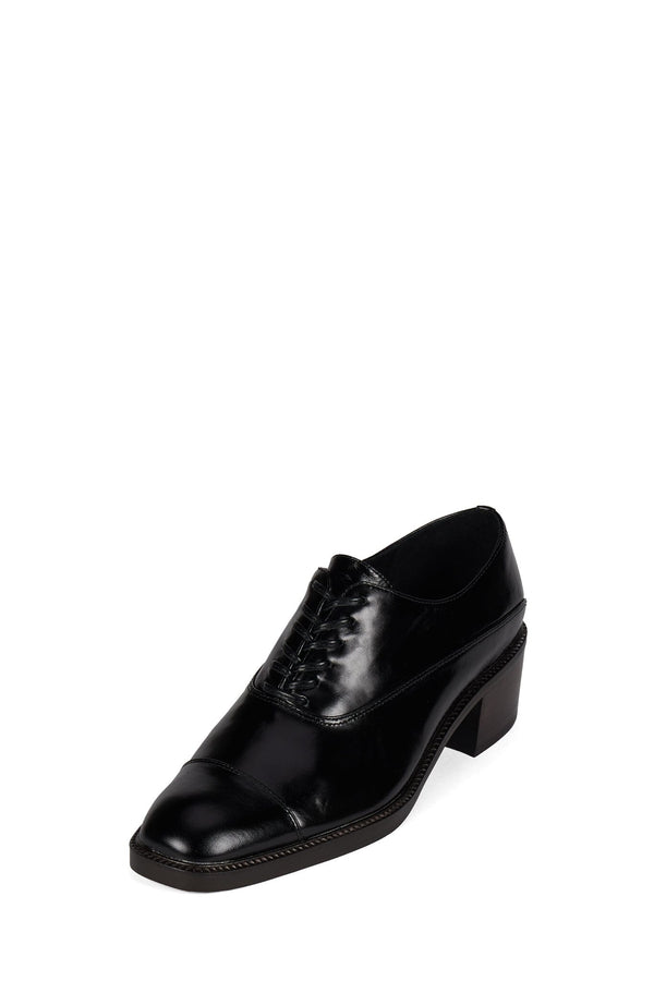Jeffrey Campbell THATCH Heeled Oxford Black Crinkle