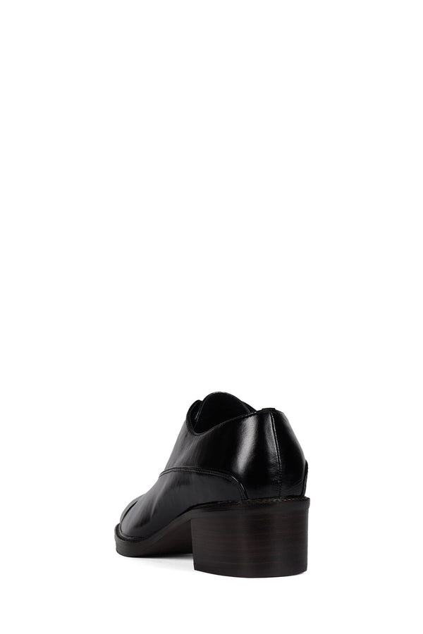 Jeffrey Campbell THATCH Heeled Oxford Black Crinkle