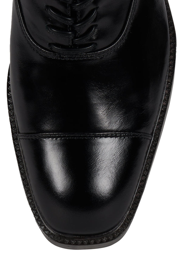 Jeffrey Campbell THATCH Heeled Oxford Black Crinkle