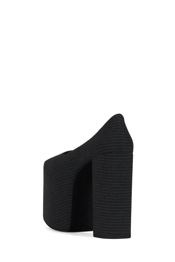 Jeffrey Campbell THE-DRAMA Platform Pump Yellow Plaid Tweed