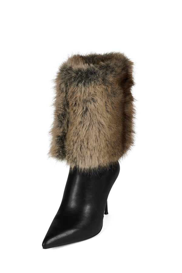 Jeffrey Campbell THERMAL Mid-Calf Boot Black Brown Combo