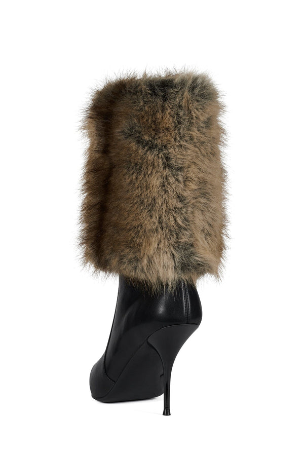 Jeffrey Campbell THERMAL Mid-Calf Boot Black Brown Combo