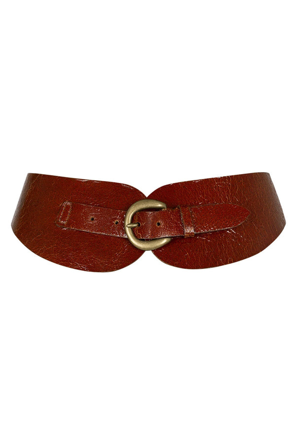 Jeffrey Campbell VAN-HUNT BELT Belt Orange Crackle Bronze