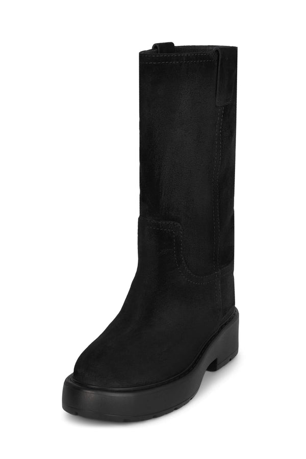 Jeffrey Campbell WYBIE Knee-High Boot Black Oiled Suede