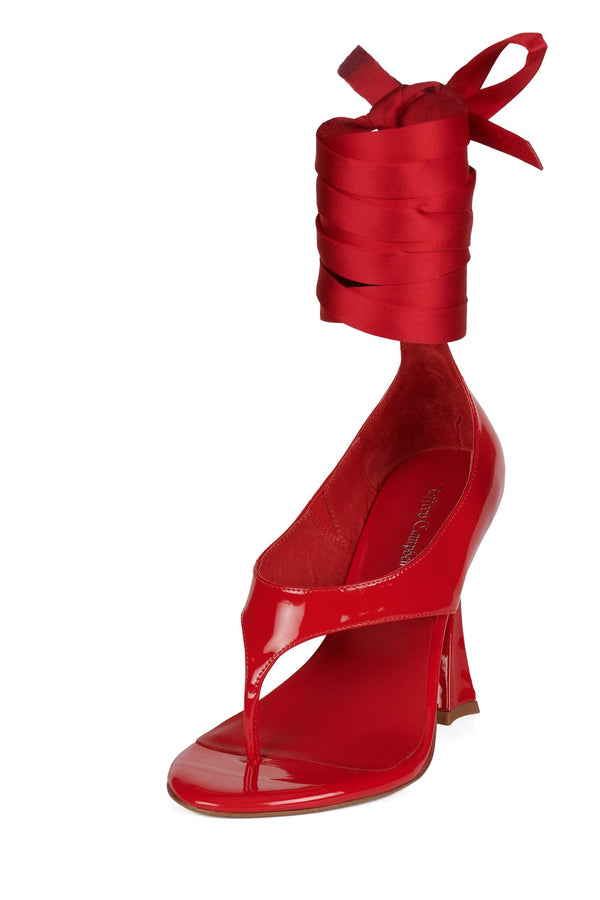 Jeffrey Campbell YSABELA-R Heeled Sandal Red Patent