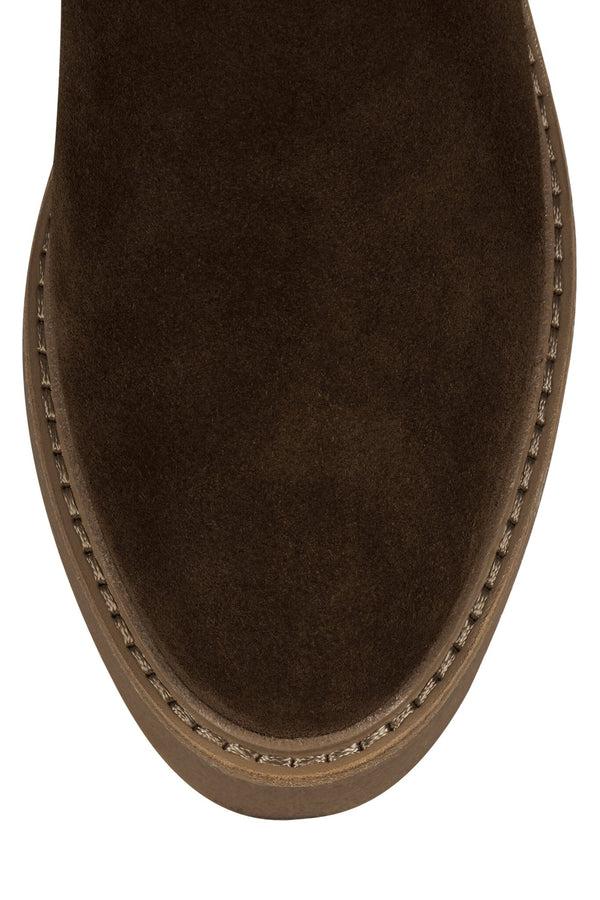 Jeffrey Campbell ZABINI Knee-High Boot Brown Suede Combo