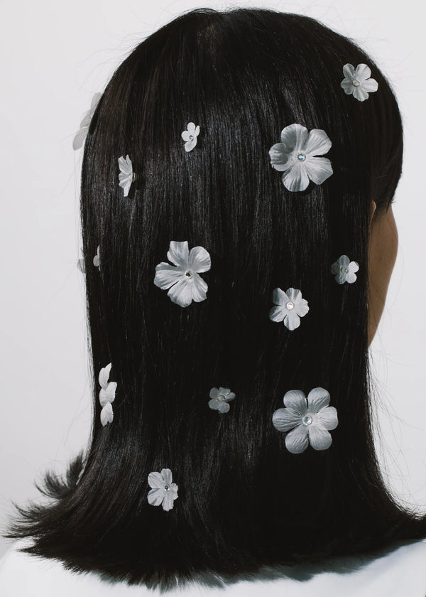 Jennifer Behr Anemone Hair Magnet Set Crystal Cream